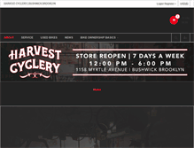 Tablet Screenshot of harvestcyclery.com